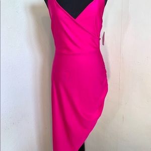 Fuchsia party cocktail dress